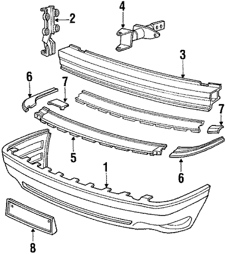 80 Quattro FRONT BUMPER
