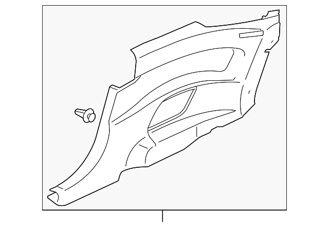 MN121073HA Деталь LOWER TRIM PANEL, LEFT