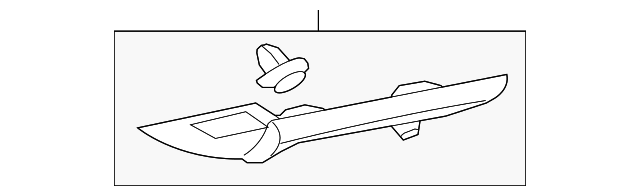 MN162043HA Деталь REAR PILLAR TRIM, LEFT