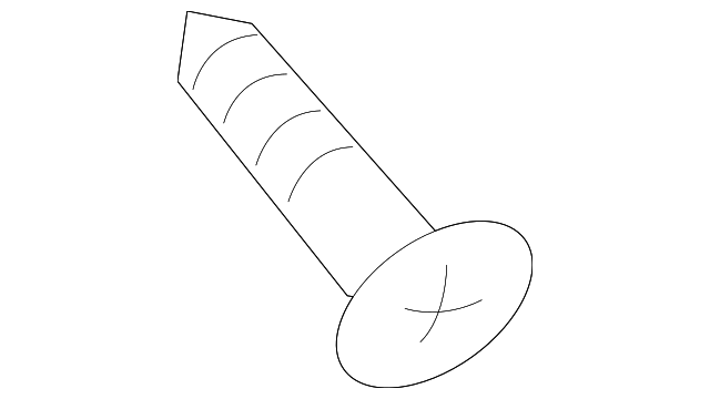 MR654448 Деталь REAR PILLAR TRIM SCREW, LEFT
