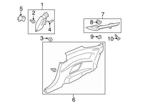 Eclipse INTERIOR TRIM - QUARTER PANELS