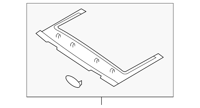 8F0-871-197-BD6 Деталь FRONT MOLDING