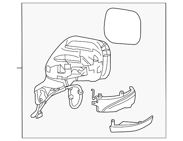 96302-1JA4C Деталь MIRROR ASSY, LEFT