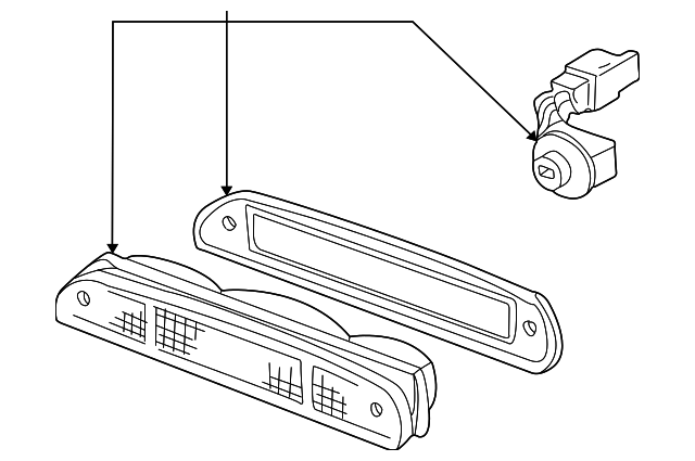 1F02-51-580 Деталь HIGH MOUNT LAMP