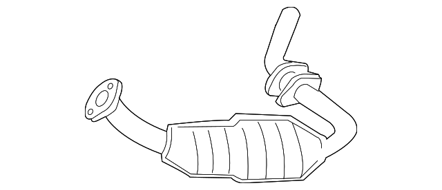 1FAB-20-55XA Деталь CONVERTER & PIPE, LEFT