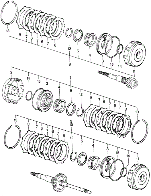 TRANSMISSION - HONDAMATIC/HMT CLUTCH (2) for 1982 Honda CIVIC 5-DOOR #1