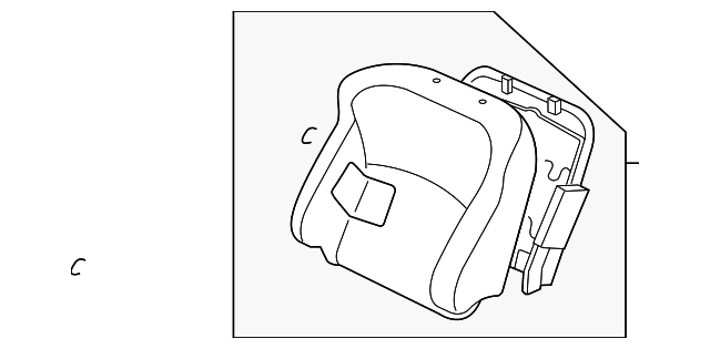 6901A470XA Деталь SEAT BACK ASSY