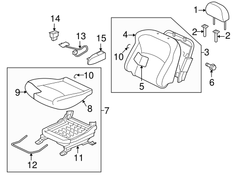 Outlander FRONT SEAT COMPONENTS 2