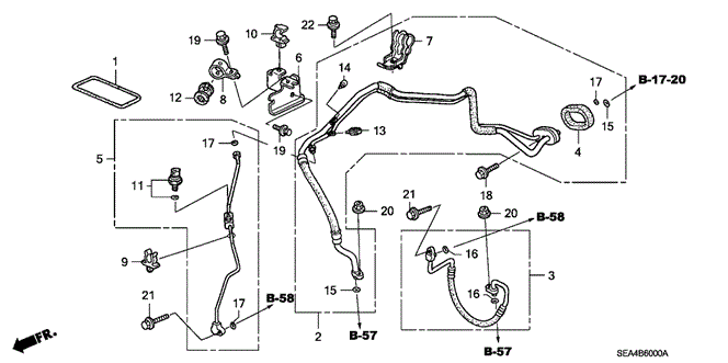 TSX SEDAN A / C HOSE - PIPE