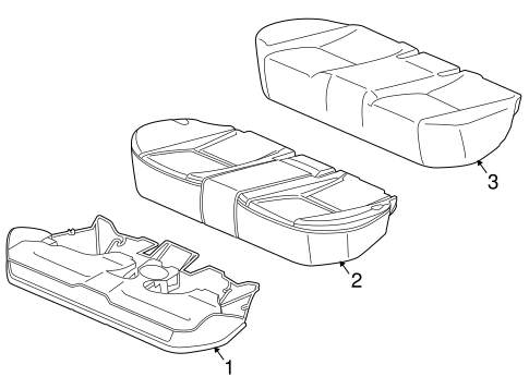 GLK250 REAR SEAT COMPONENTS 2