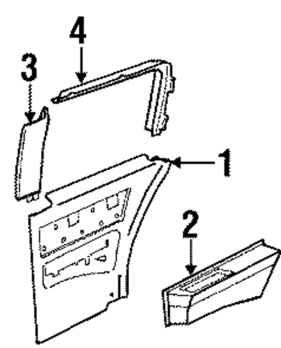 Electra INTERIOR TRIM - QUARTER PANELS
