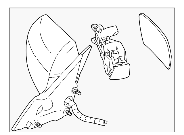 19167159 Деталь MIRROR ASSY, LEFT