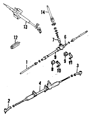 GLC STEERING COLUMN & WHEEL