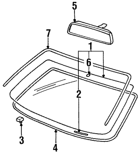 Accent GLASS - WINDSHIELD
