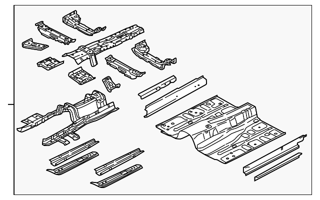 65100-B1000 Деталь FRONT FLOOR PAN