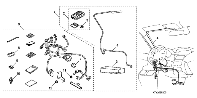 ACCESSORIES/REMOTE ENGINE STARTER for 2014 Acura RLX #1