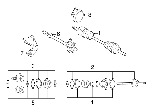 Tribute DRIVE AXLES