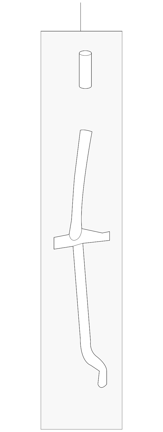 ZZCA-72-390 Деталь LOCK KNOB, RIGHT