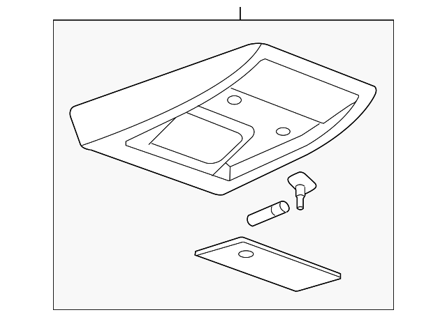 25850220 Деталь ROOF CONSOLE