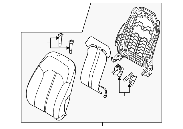 88400-C2000-SMH Деталь SEAT BACK ASSY