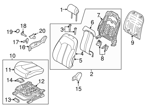Sonata PASSENGER SEAT COMPONENTS 2