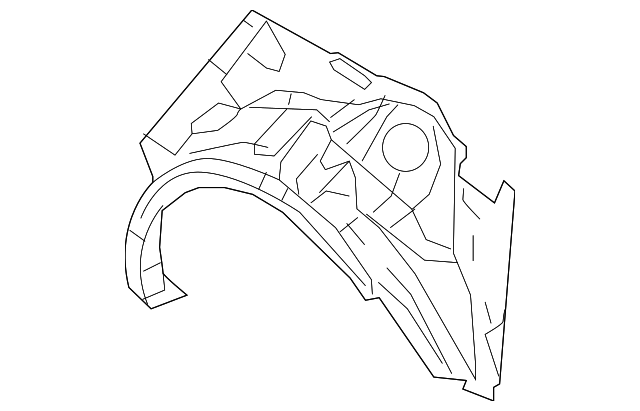 GHY1-70-11YA Деталь OUTER WHEELHOUSE, RIGHT