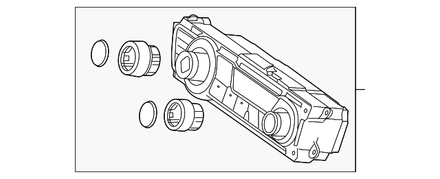 79600-TT1-A61ZA Деталь CONTROL ASSY., AUTO AIR CONDITIONER *NH5