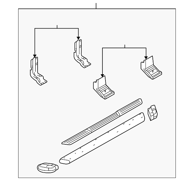 4C3Z-16451-AAA Деталь STEP BAR ASSY, LEFT
