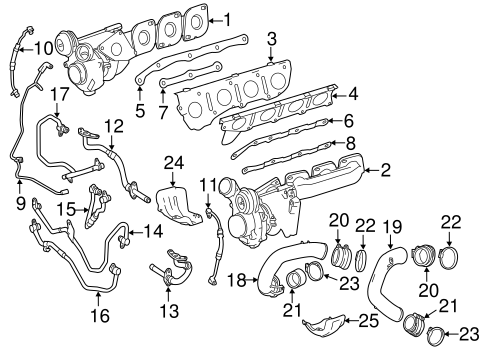 E550 TURBOCHARGER & COMPONENTS