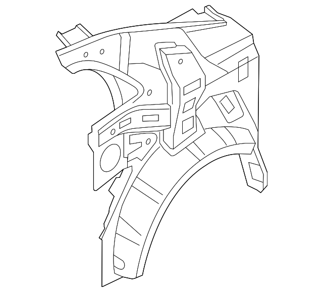 71602-1M230 Деталь INNER QTR PANEL, RIGHT