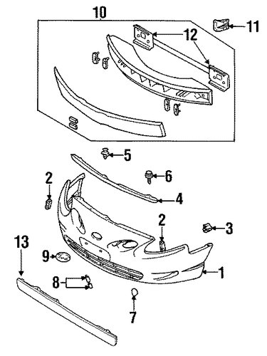 Escort BUMPER & COMPONENTS - FRONT