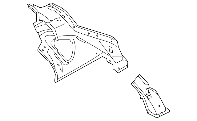 G66D13WUMA Деталь INNER PILLAR, LEFT