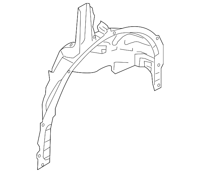 G67513WUMA Деталь INNER WHEELHOUSE, LEFT
