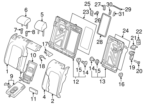 GTI REAR SEAT COMPONENTS 4