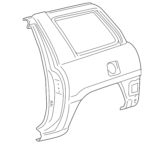 61610-42090 Деталь QUARTER PANEL, RIGHT