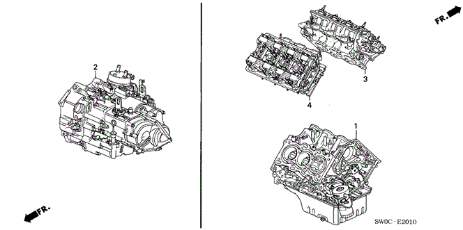 NSX ENGINE ASSY. - TRANSMISSION ASSY.