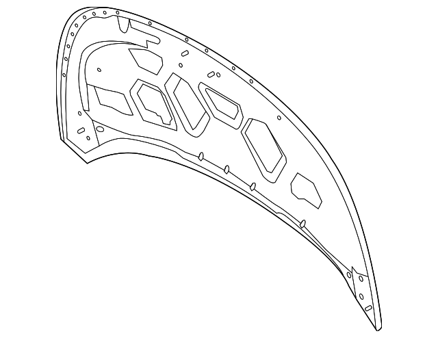 BB5Z-16612-A Деталь HOOD