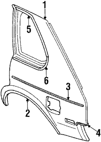 Chevette QUARTER PANEL & COMPONENTS