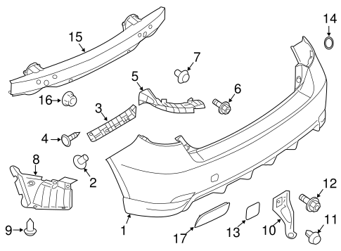 Impreza BUMPER & COMPONENTS - REAR 2