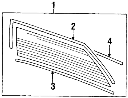 Jetta GLASS & HARDWARE - BACK