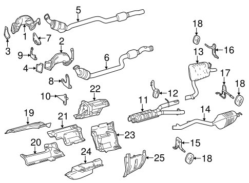 E550 EXHAUST COMPONENTS