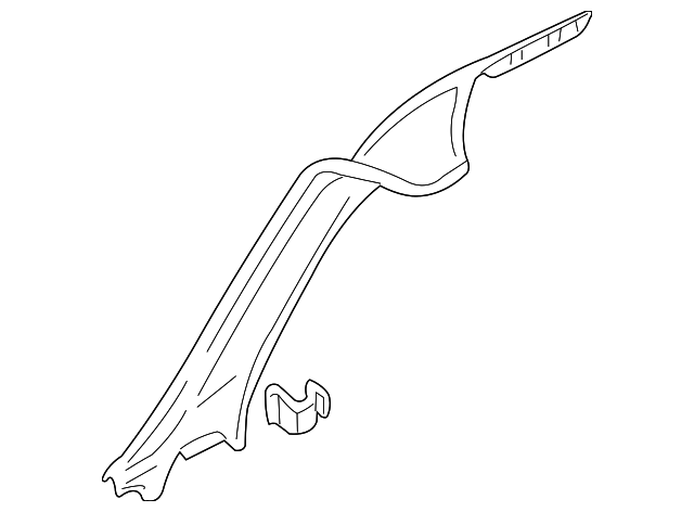 7D0-867-265-B-2EN Деталь WNDSHLD PLR TRIM, LEFT