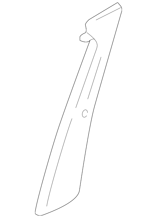MR795827 Деталь UPR CTR PLR TRIM, LEFT