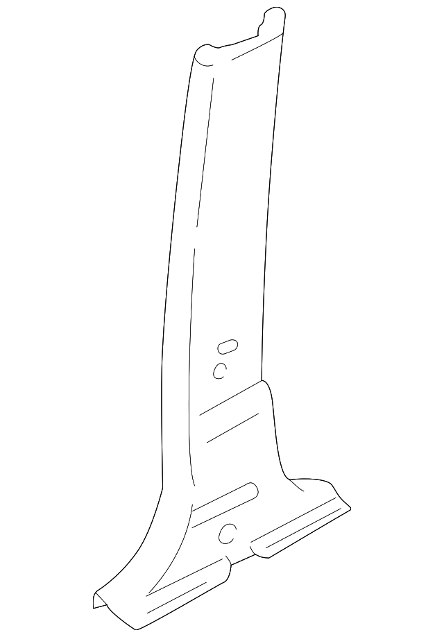 7211A389HA Деталь LWR CTR PLR TRIM, LEFT
