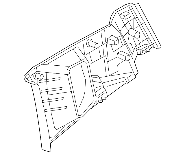 5VW38GTVAA Деталь UPPER QTR TRIM, LEFT