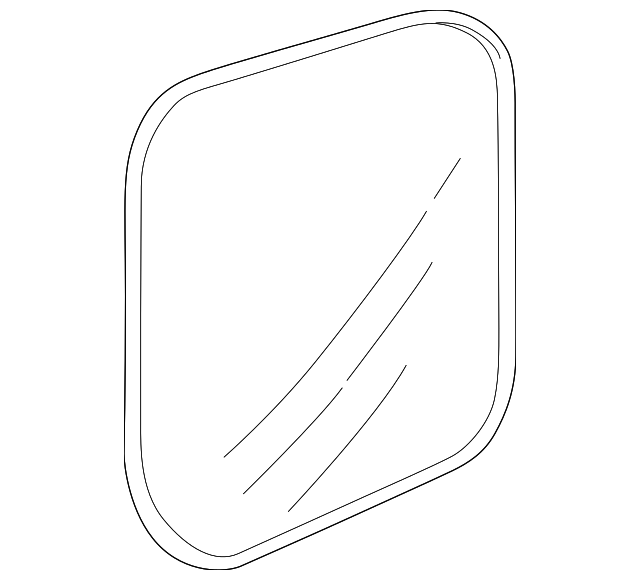 MR574407 Деталь GLASS ASSY, LEFT