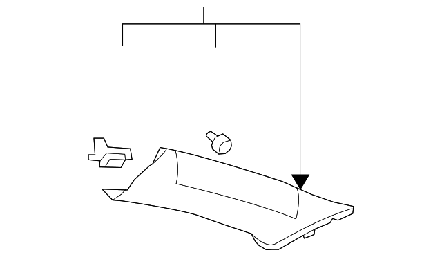 25937985 Деталь WINDSHIELD PILLAR TRIM, LEFT