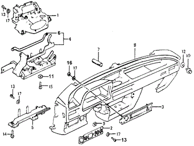 INTERIOR / BUMPER/INSTRUMENT PANEL for 1978 Honda ACCORD HATCHBACK #1