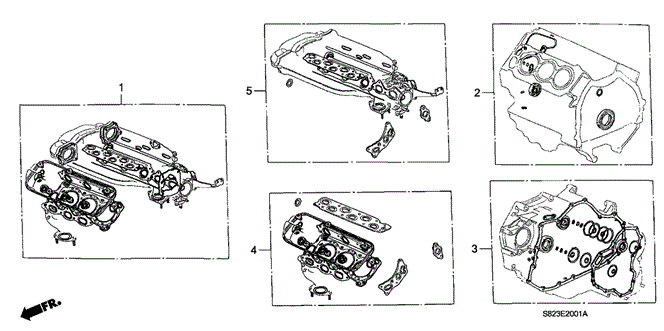 ENGINE/GASKET KIT (V6) for 1998 Honda ACCORD COUPE #1
