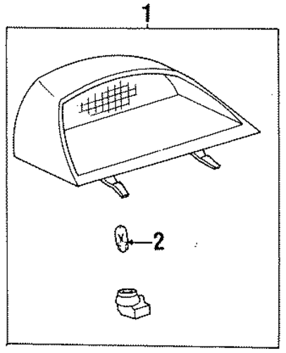 Tercel HIGH MOUNTED STOP LAMP